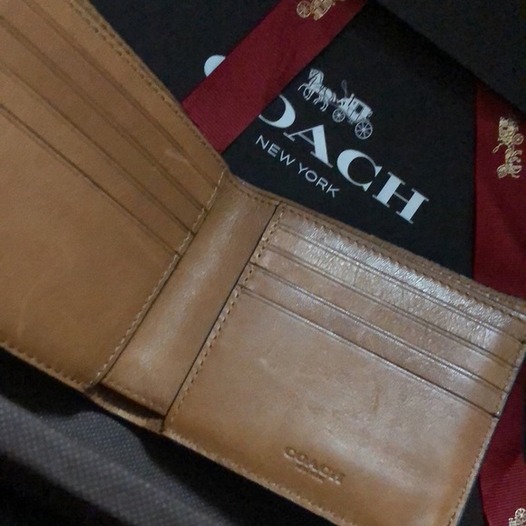 COPY - MENS COACH WALLET🟤🟠🔴AUTHENTIC LEATHER - Picture 3 of 5
